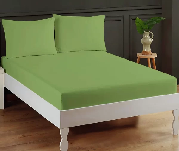 fitted bed sheets ( light green bed sheets​ )