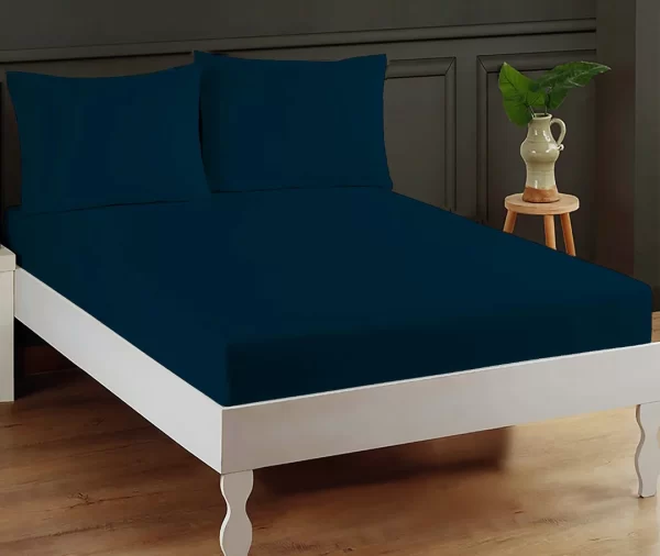 Fitted Bedsheet (Navy Blue)