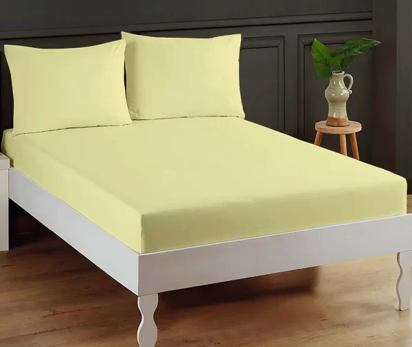 light yellow fitted sheet​