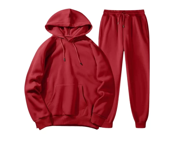 Men's Hooded Tracksuit (Red)