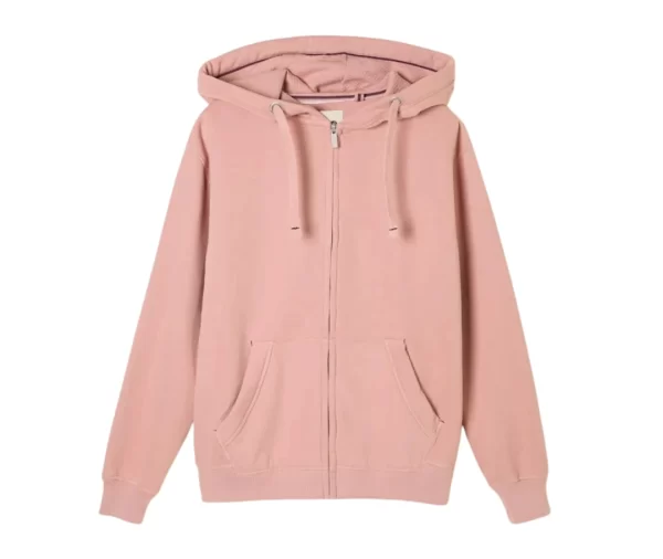 Women's Full-Zip Fleece Hoodie with Split Kangaroo Pockets