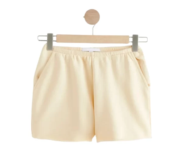 Women’s Cream Jersey Shorts