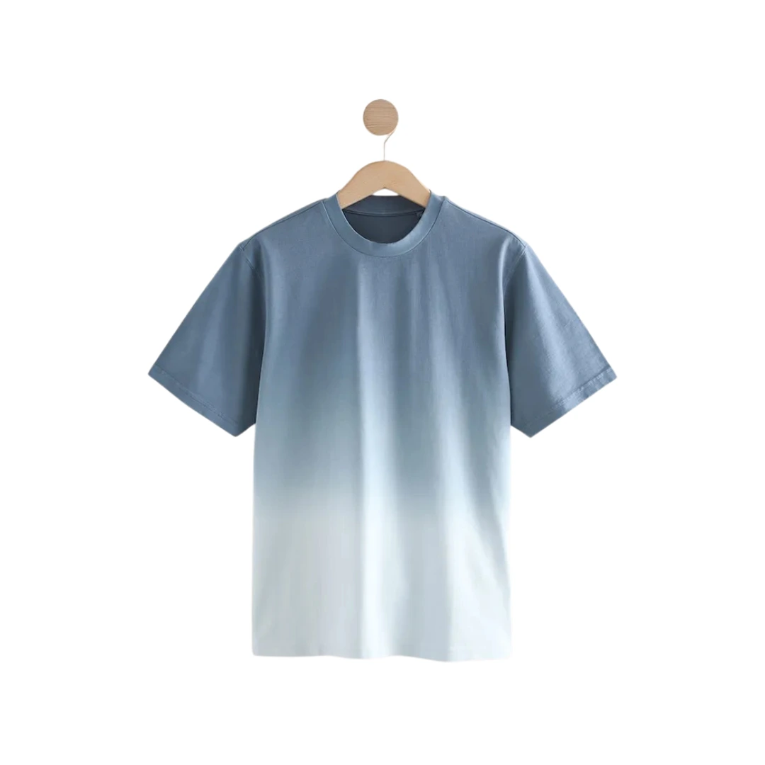 Men’s Dip Dye T-Shirt (Blue and White)