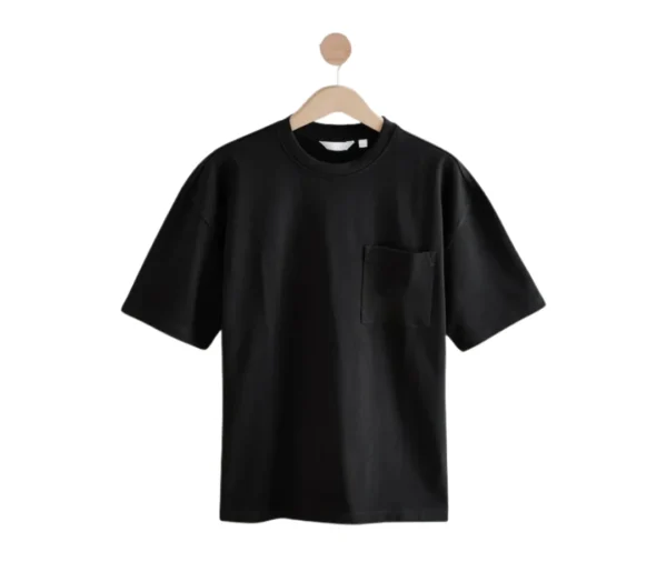 Men’s Classic Fit Pocket T-Shirt (Black)