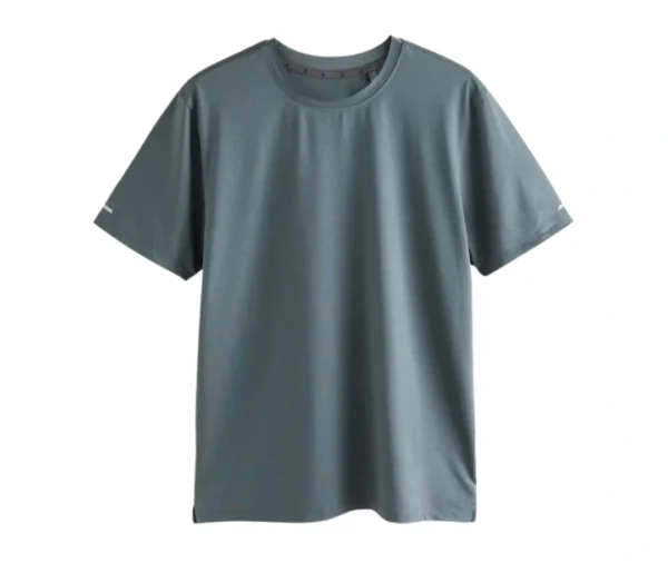 Men’s Textured Training T-Shirt (Slate Grey)