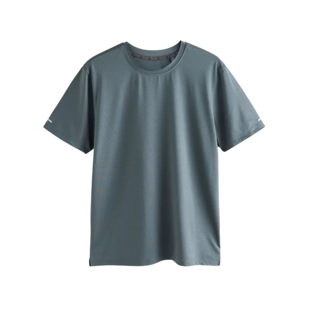 Men’s Textured Training T-Shirt (Slate Grey)