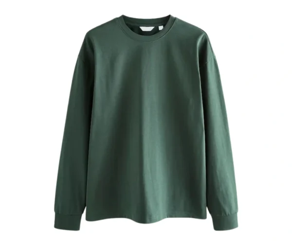 Men’s Heavyweight Long Sleeve T-Shirt (Green)