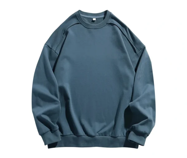 Men’s Round Neck Sweatshirt (Light Blue)