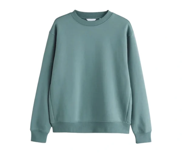 Men’s Cotton Crew Sweatshirt (Sea Green)