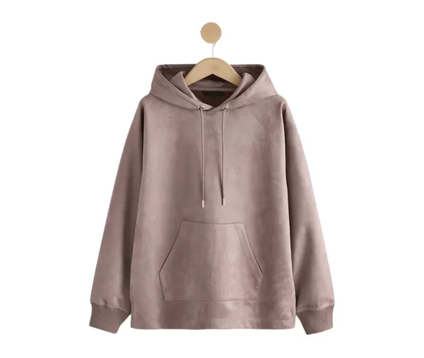 Women's Velvet Feel Pullover Hoodie with Kangaroo Pocket