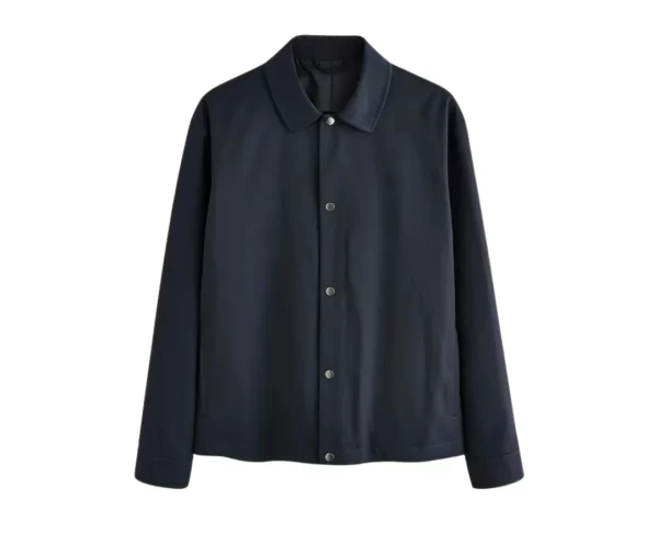 Lightweight Streetwear Coach Jacket (Navy Blue)