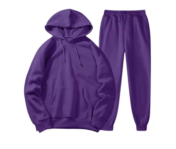 Men's Hooded Tracksuit (Purple)
