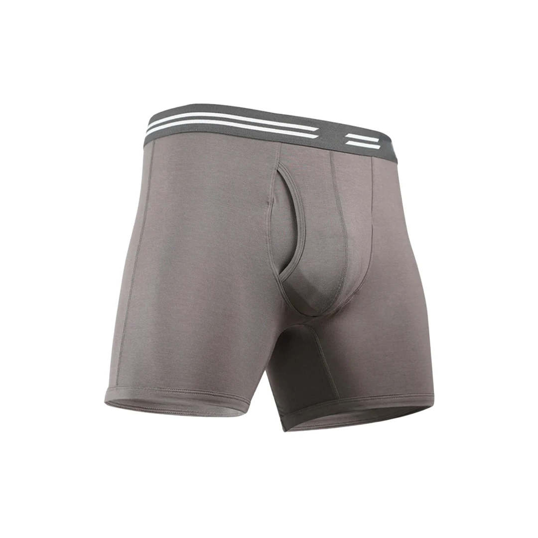Men's Support Pouch Boxer Brief (Grey)