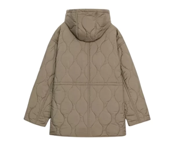 Women's Water-repellent Khaki Quilted jacket