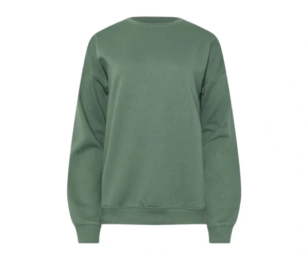 Women’s Olive Green Crew Neck Sweatshirt