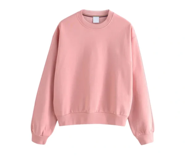 Women’s Rose Pink Jersey Sweatshirt