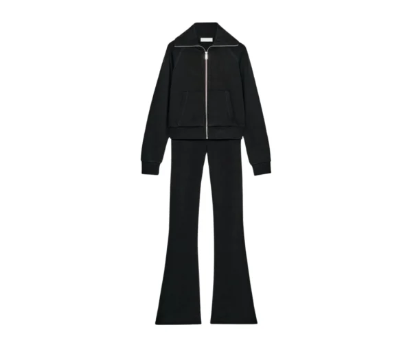 Women’s Black Flared Tracksuit Set