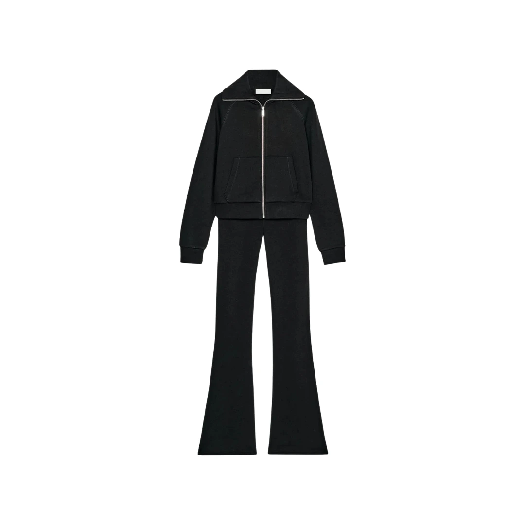 Women’s Black Flared Tracksuit Set
