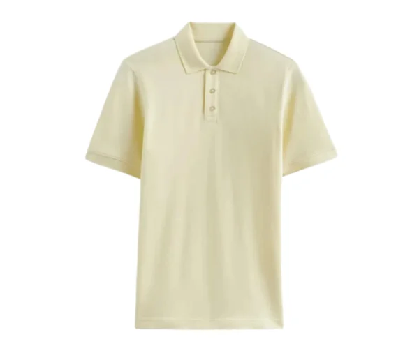 Men’s Polo T-Shirt (Light Cream)