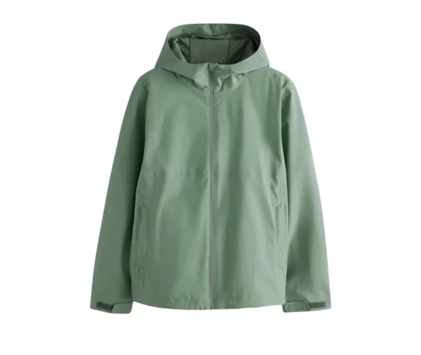 Men's Waterproof Hooded Rain Jacket (Mint Green)