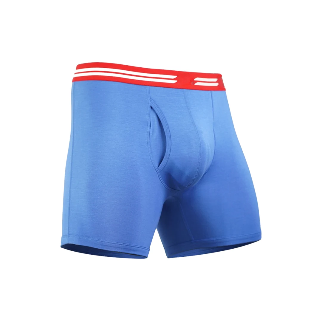 Men's Support Pouch Boxer Brief (Blue)