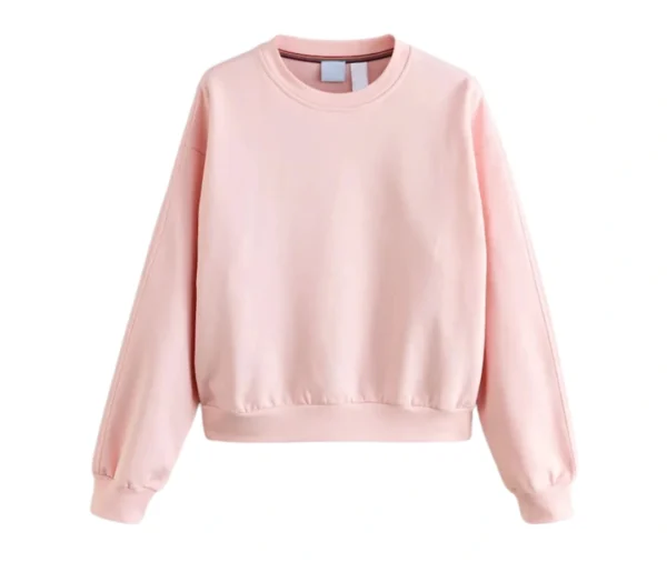 Women’s Baby Pink Jersey Sweatshirt