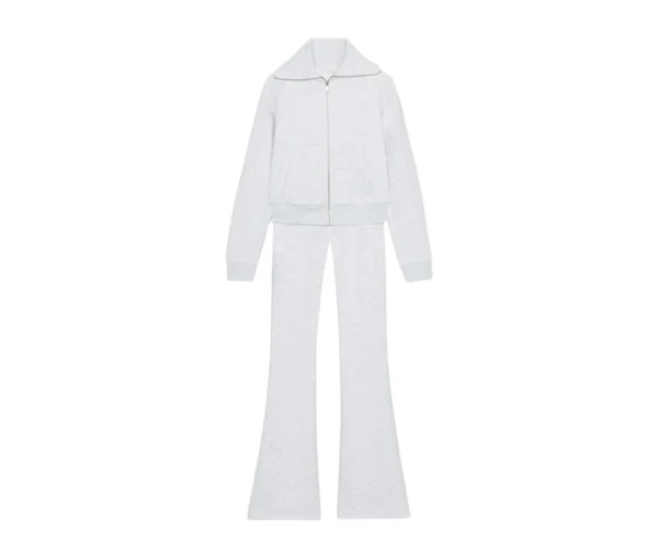 Women’s White Flared Tracksuit Set