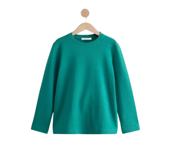 Women’s Heavyweight Long Sleeve T-Shirt (Dark Green)