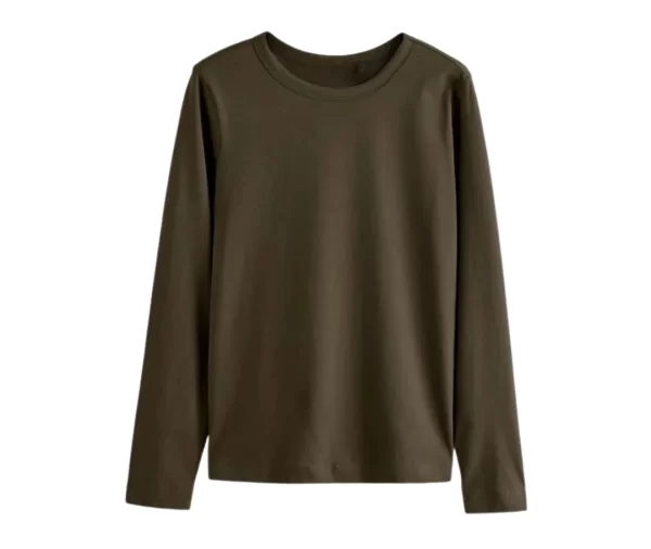 Women’s Long Sleeve T-Shirt (Olive Green)