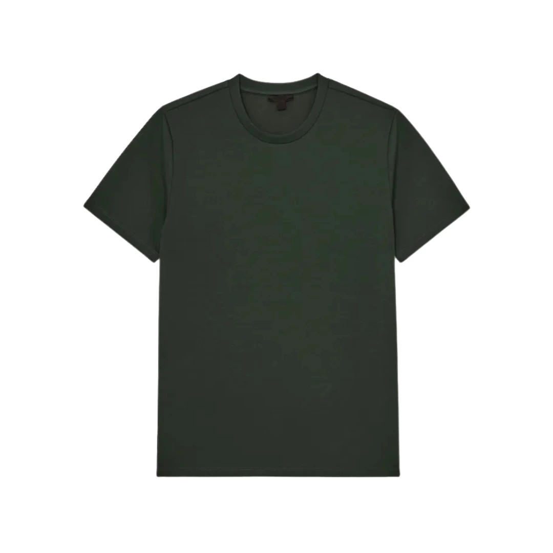 Men’s Interlock Crew Neck T-Shirt (Dark Green)