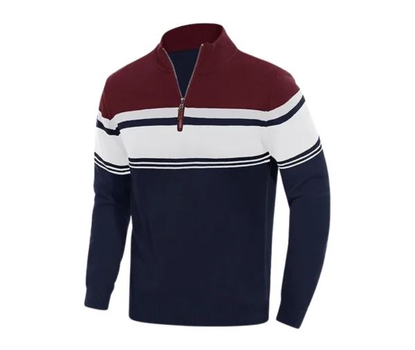 Men’s Quarter Zip Sweatshirt (Navy Blue)