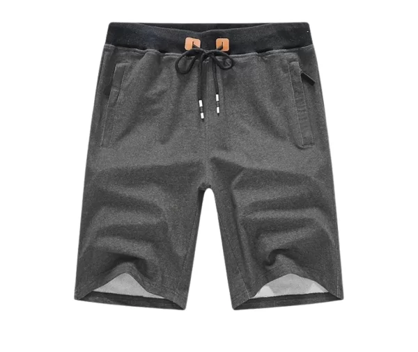 Men’s Relaxed Fit Elastic Waist Shorts (Charcoal)