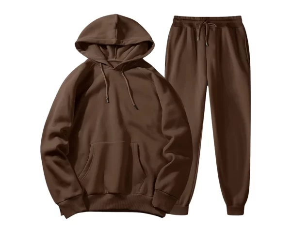 Men's Hooded Tracksuit (Brown)