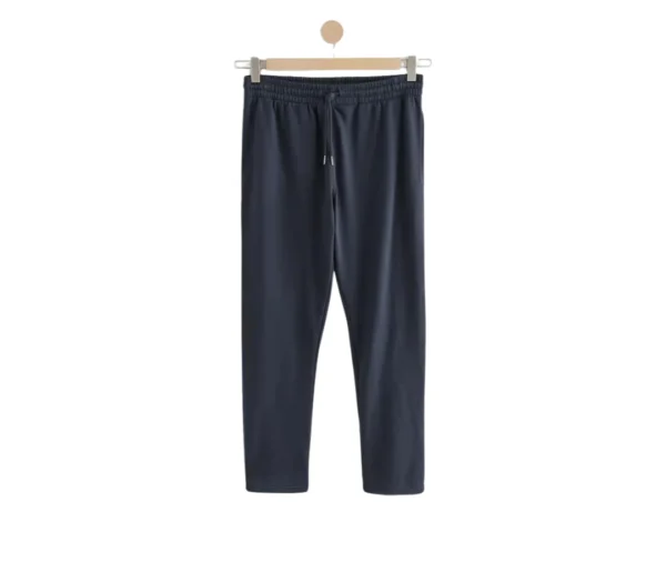 Men's Pale Open-Hem Joggers (Dark Blue)