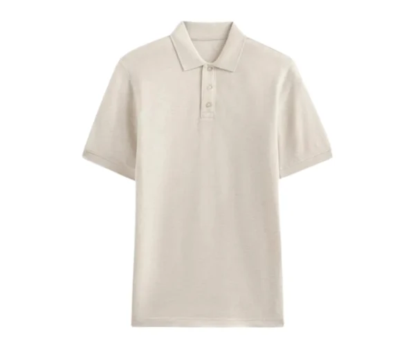 Men’s Polo T-Shirt (Light Beige)