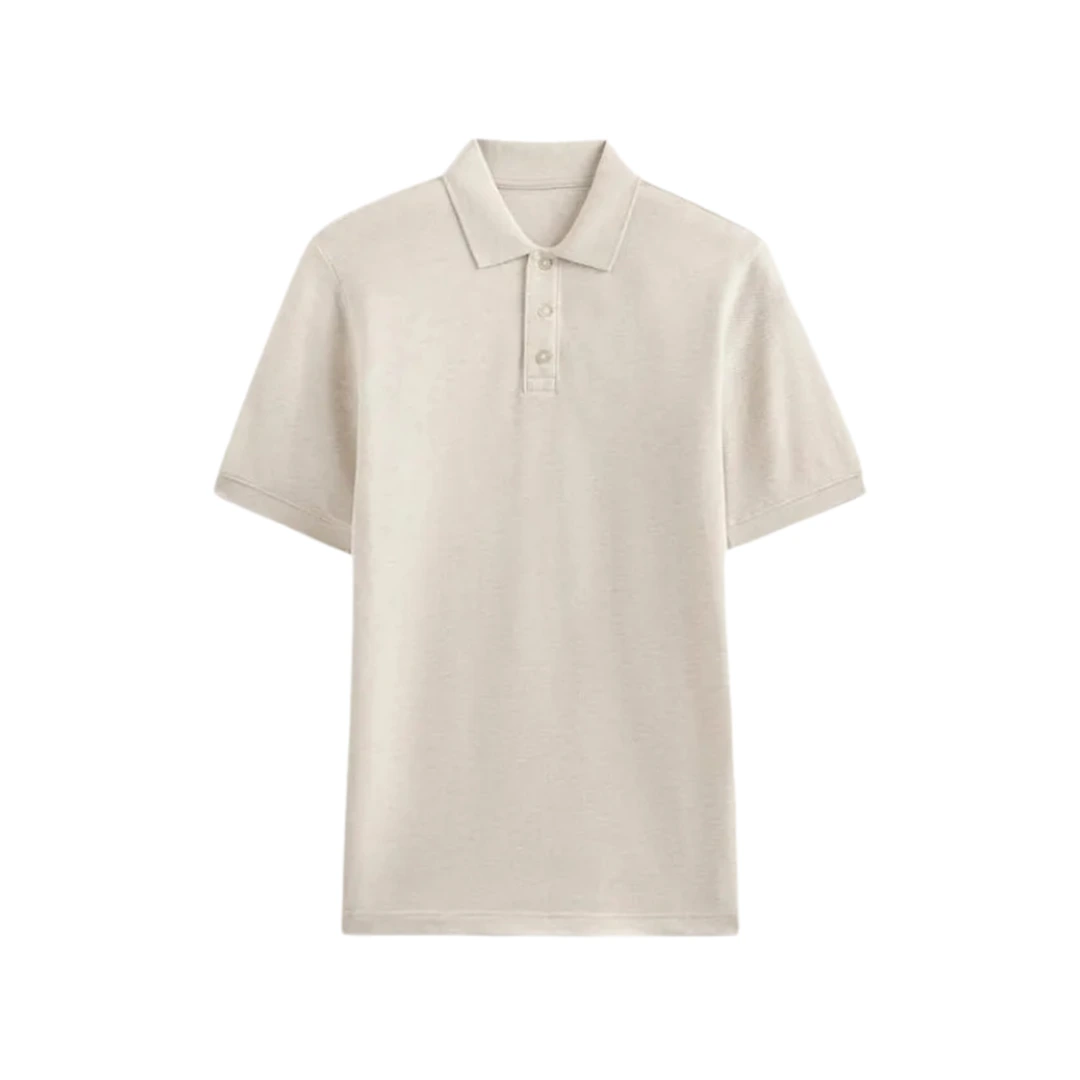 Men’s Polo T-Shirt (Light Beige)