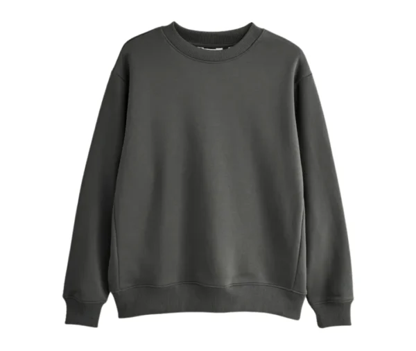 Men’s Cotton Crew Sweatshirt (Charcoal)