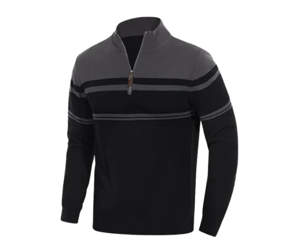 Men’s Black Quarter-Zip Sweatshirt