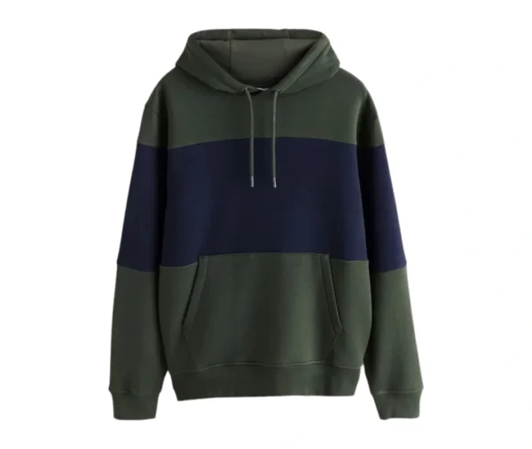 Men’s Colorful Overhead Hoodie (Olive Green)