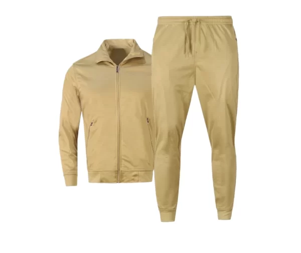 Men's Classic Solid Jogger Tracksuit (Sand)