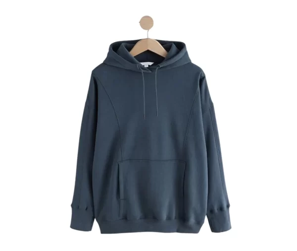 Women’s Oversized Pullover Hoodie with Seam Detailing