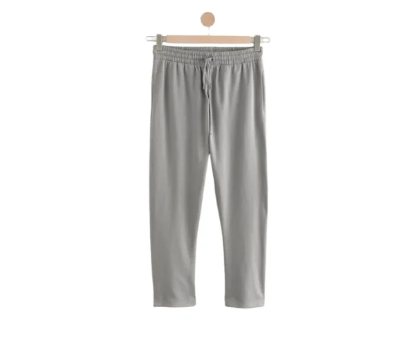 Men's Pale Open-Hem Joggers (Light Grey)