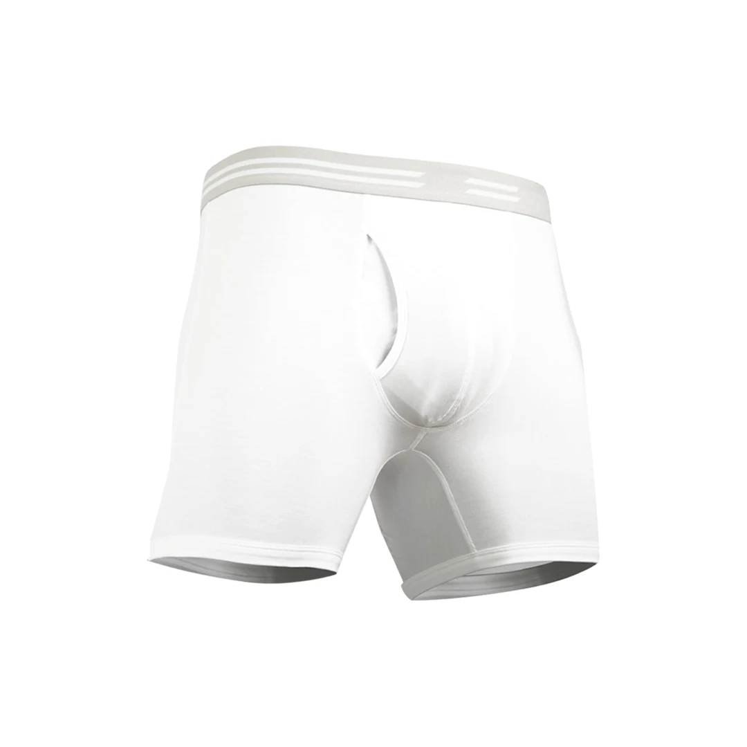 Men's Support Pouch Boxer Brief (White)