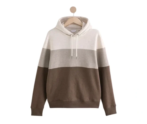 Men’s Colorful Overhead Hoodie (Brown)