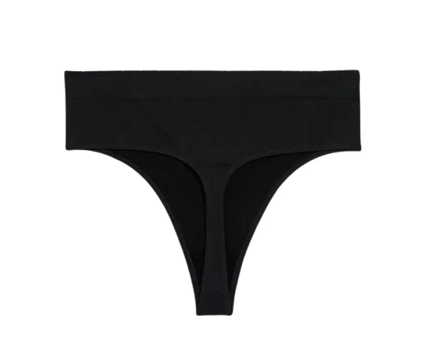 Plain Microfiber G-String (Black)