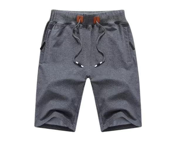 Men’s Relaxed Fit Elastic Waist Shorts (Grey)