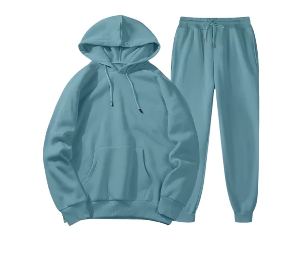 Men's Hooded Tracksuit (Light Blue)