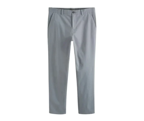 Men's Straight Fit Stretch Chinos (Light Blue)