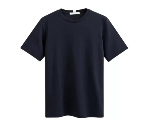Women’s Heavyweight Crew Neck T-Shirt (Navy Blue)