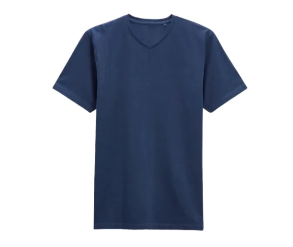 Men’s Regular Fit V-Neck T-Shirt (Navy Blue)